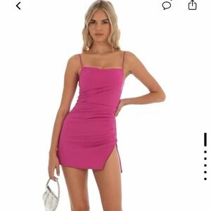 Lucy in the Sky Fuchsia Mini Dress
